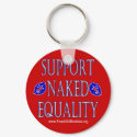 Support Naked Equality Keychain