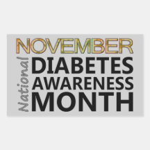 Support National Diabetes Awareness Month November Stickers