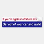 Support Offshore Drilling! bumper sticker