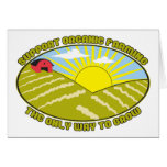 Support Organic Farming Greeting Card
