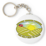 Support Organic Farming Keychain
