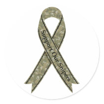 Support Our Snipers Camo stickers