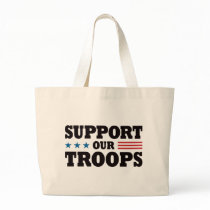 Support Our Troops - Black bags by visualnewbie Support Our Troops - Black bags