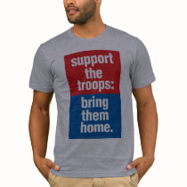 Support our troops bring them home t-shirts
