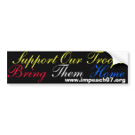 Support Our Troops, Bring, Them, Home, www.impe... Bumper Sticker