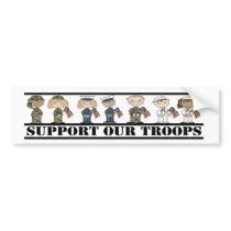 support our troops bumper stickers