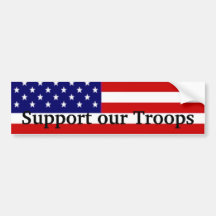 Support our Troops Bumper Sticker