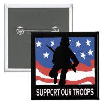 Support Our Troops Button
