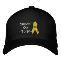 Support Our Troops Embroidered Hat embroidered hats by bwmedia Support Our Troops Embroidered Hat embroidered hats