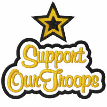 Support Our Troops embroidered shirts