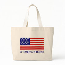 Support Our Troops Falg Tpte Bag