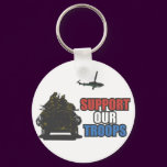 Support Our Troops Key Chain