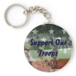 Support Our Troops Keychain