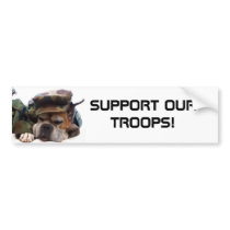 Support our troops Military boxer bumper sticker bumper stickers by ritmoboxer Support our troops Military boxer bumper sticker bumper stickers