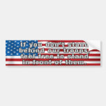 Support Our Troops Patriotic Bumper Sticker