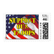 Support Our Troops Postage Stamp by thehatch Support Our Troops Postage Stamp