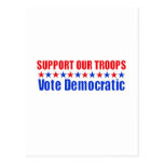 Support Our Troops - Vote Democratic Postcard