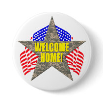 Support Our Troops Welcome Home Button by txketch Support Our Troops Welcome Home Button