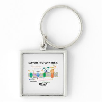 Support Photosynthesis Exhale (Environmental) keychain