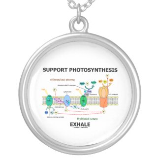 Support Photosynthesis Exhale (Light-Dependent) necklace