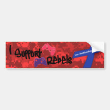 Support Rebels - Camo Bumper Stickers