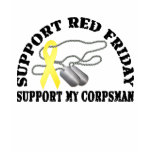Support Red Friday Support My Corpsman T-shirts