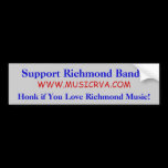 Support Richmond Bands bumper stickers