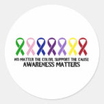 Support the Cause Round Sticker