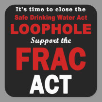 Support the FRAC Act - Square Stickers stickers