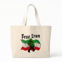 Support The Green Wave, Free Iran bags