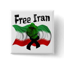 Support The Green Wave, Free Iran buttons