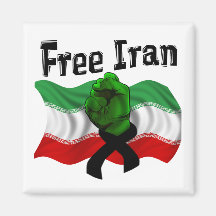 Support The Green Wave, Free Iran Magnets