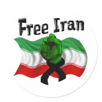 Support The Green Wave, Free Iran Sticker