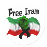 Support The Green Wave, Free Iran Sticker