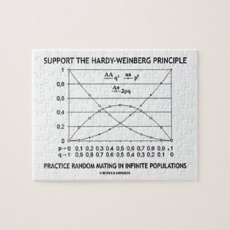 Support The Hardy-Weinberg Principle Practice Jigsaw Puzzles