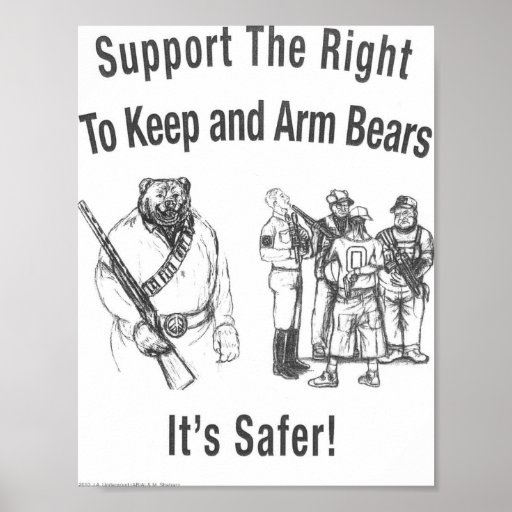 Image result for right to arm bears poster