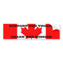 Support The Troops - Learn the Mission bumper stickers