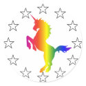 Support the Unicorn Party: Unicorns for Congress stickers