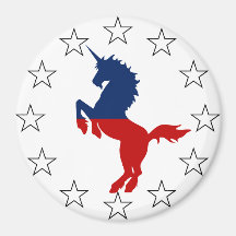 Support the Unicorn Party: Unicorns for President Refrigerator Magnets