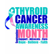 Support Thyroid Cancer Awareness Month t-shirts