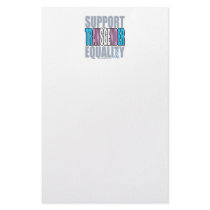 Support Transgender Equality stationery
