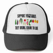 Support Vegetables They Bring Color To Life Hats