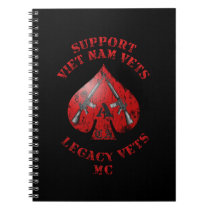 Support Viet Nam / Legacy Vets MC Binder with Logo Notebook