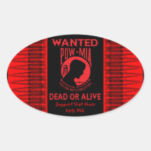 Support Viet Nam Vets MC - POW/MIA Sticker