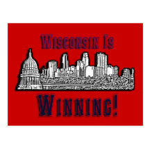Support  "Winning"  Wisconsin Protesters Post Cards