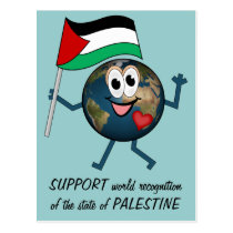 Support world recognition of the state of Palestin postcards