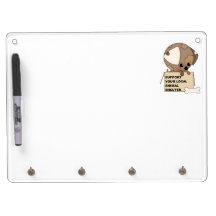 Support Your Animal Shelter Dry Erase Whiteboard