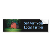 Support Your Farmer Bumper Sticker bumper stickers by RickDouglas Support Your Farmer Bumper Sticker bumper stickers