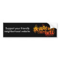 Support Your Friendly Neighborhood Website bumper stickers
