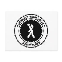 Support Your Local Backpacker Post Card